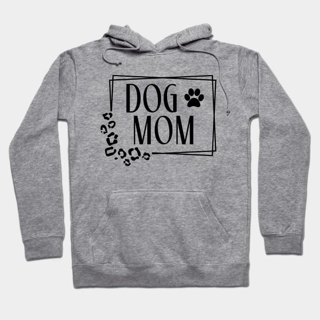 Dog Mom Cheetah Paw Hoodie by Cringe-Designs